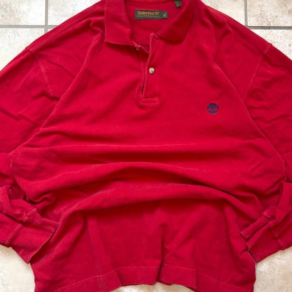 Timberland Long Sleeve Polo Shirt - Size XL